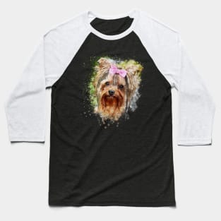 Yorkshire Terrier Baseball T-Shirt